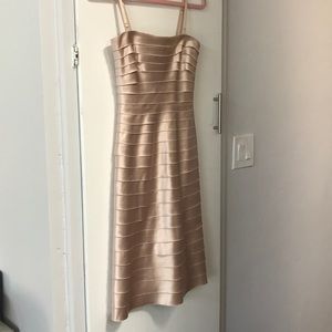 Bcbg bodycon strapless cocktail dress